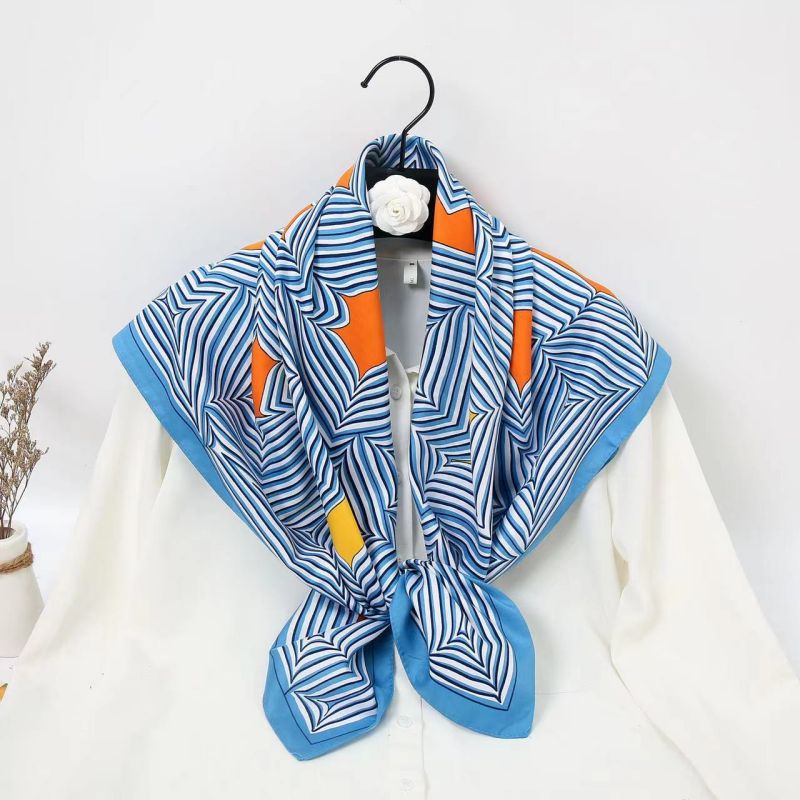 90cm Square Scarf High Quality - Scarf Silk Neck ulasan dan harga