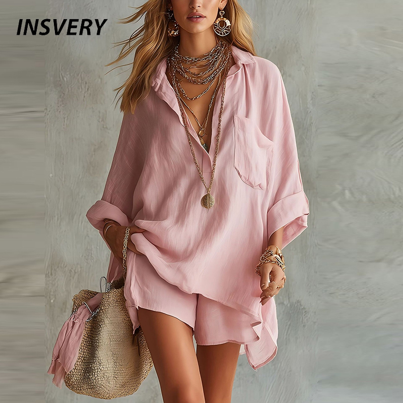 Spring Summer Long Sleeve V Ne - Women'S Formal Wear Blouse ulasan dan harga