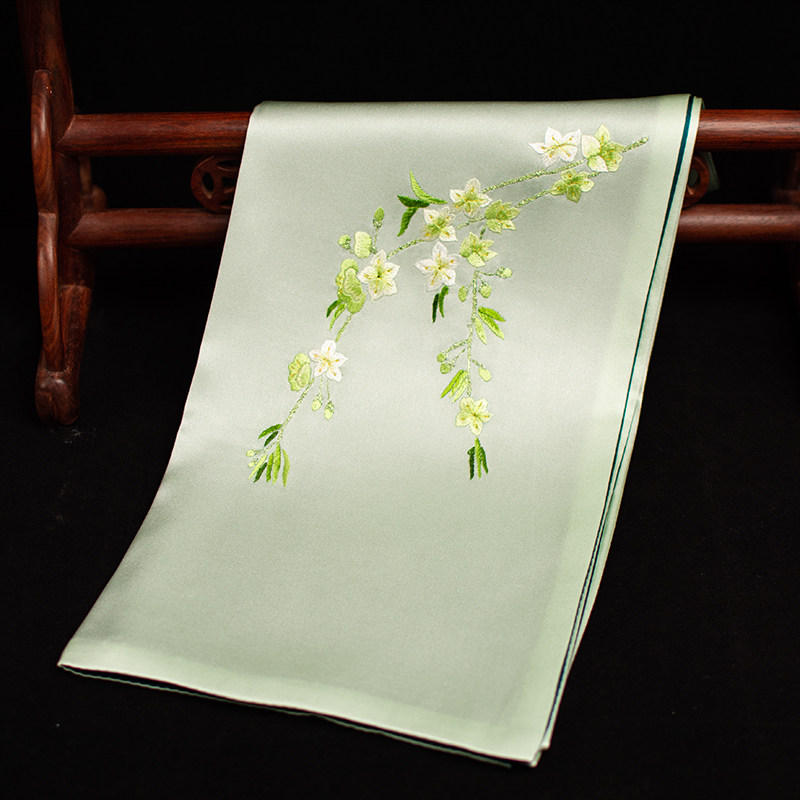 Pure Silk Suzhou Embroidery Sc - Scarf Silk Neck ulasan dan harga
