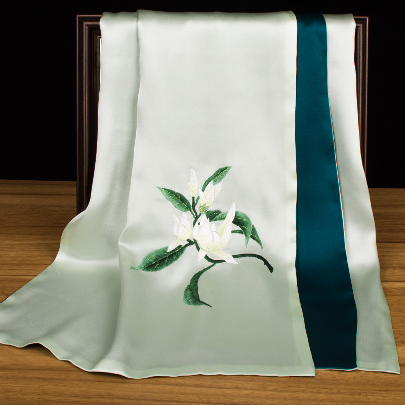 Pure Silk Suzhou Embroidery Sc - Scarf Silk Neck ulasan dan harga