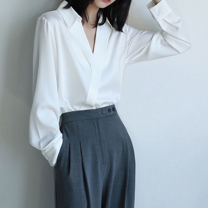 Gidyq Women Black Chiffon Shir - Women'S Formal Wear Blouse ulasan dan harga