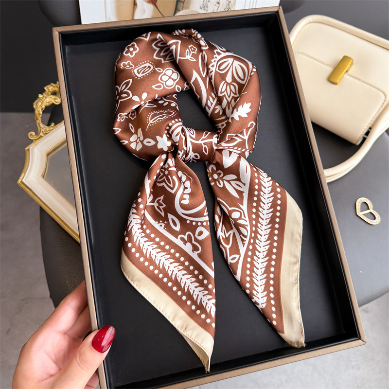 1Pc cashew print fashion silk  - Scarf Silk Neck ulasan dan harga