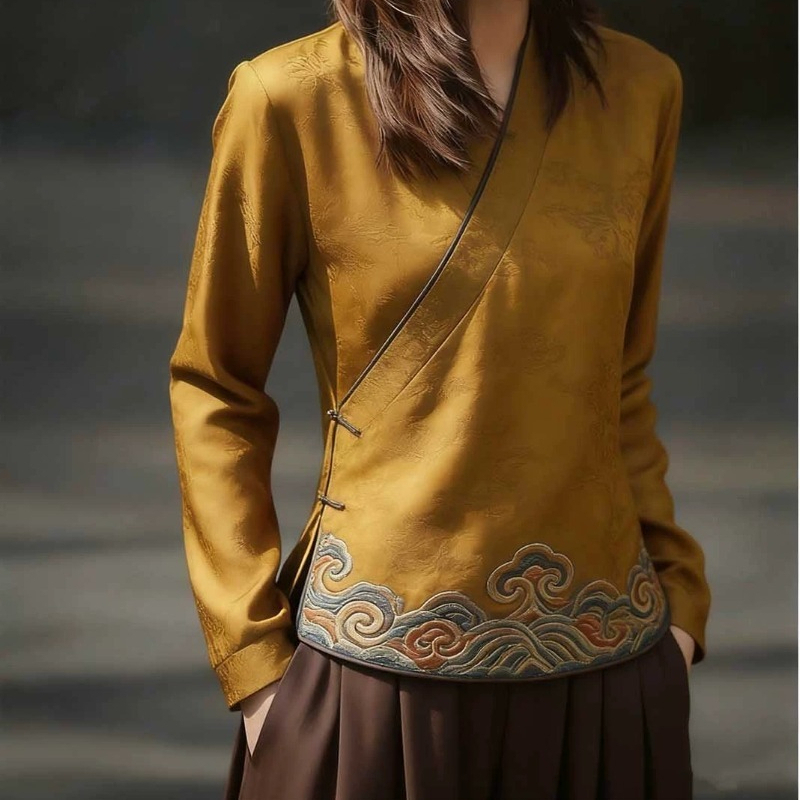 Chinese Style Women's Blouses  - Women'S Formal Wear Blouse ulasan dan harga