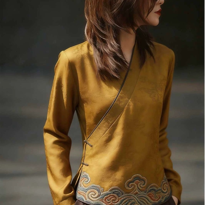 Chinese Style Women's Blouses  - Women'S Formal Wear Blouse ulasan dan harga