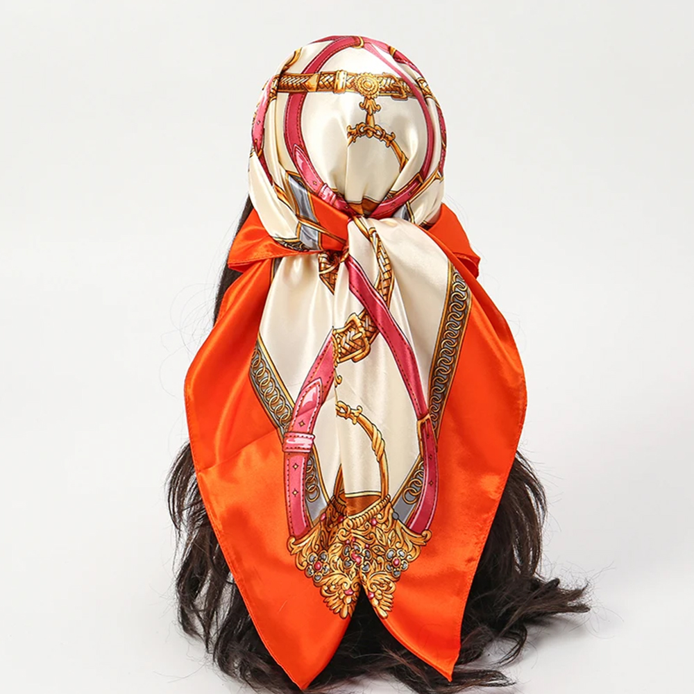 Fashion Scarves 90*90cm Women  - Scarf Silk Neck ulasan dan harga