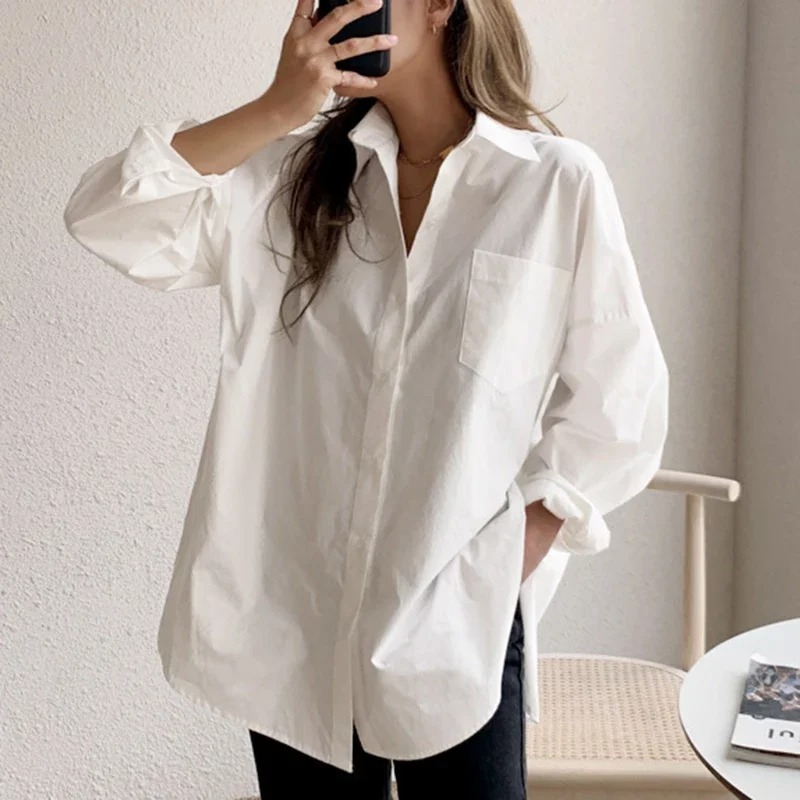 2026 Fashion New Cotton Long S - Women'S Formal Wear Blouse ulasan dan harga