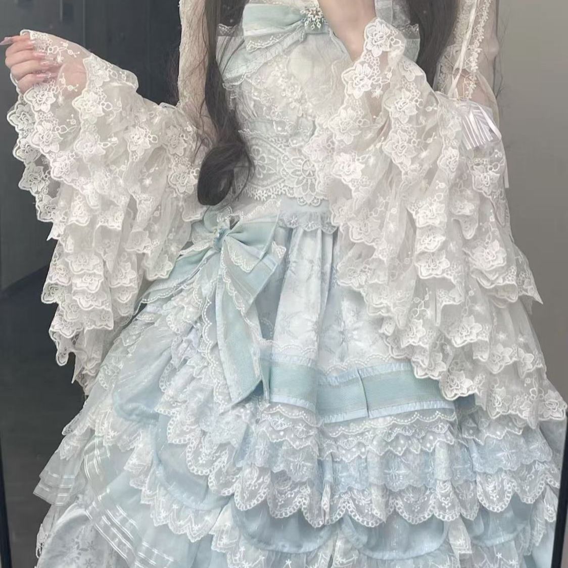 Sweet Lolita Blouse Lace Trim  - Formal Wear Japan Women ulasan dan harga