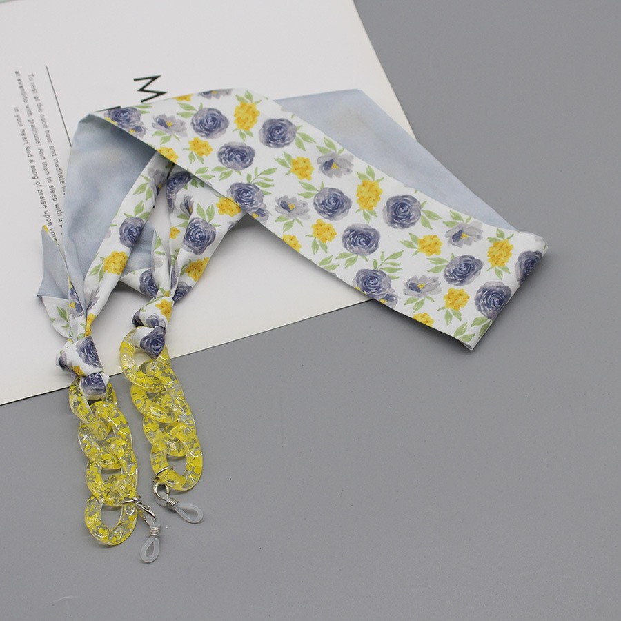 Bohemia Print Silk Scarf Glass - Scarf Silk Neck ulasan dan harga