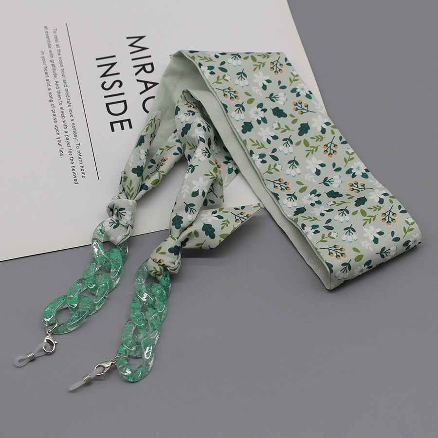 Bohemia Print Silk Scarf Glass - Scarf Silk Neck ulasan dan harga