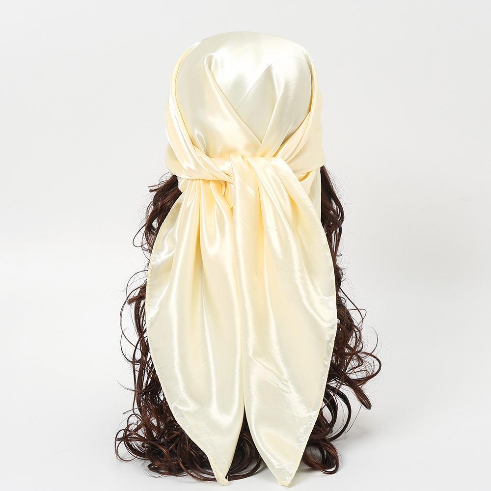 90cm Solid Colors Neckerchief  - Scarf Silk Neck ulasan dan harga