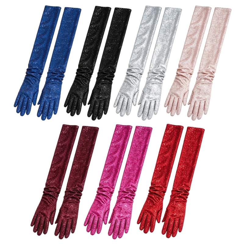 Long Formal Gloves with Sequin - Women Formal Wear Look ulasan dan harga
